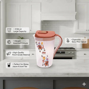 Water Jug Flora Livon Plastic