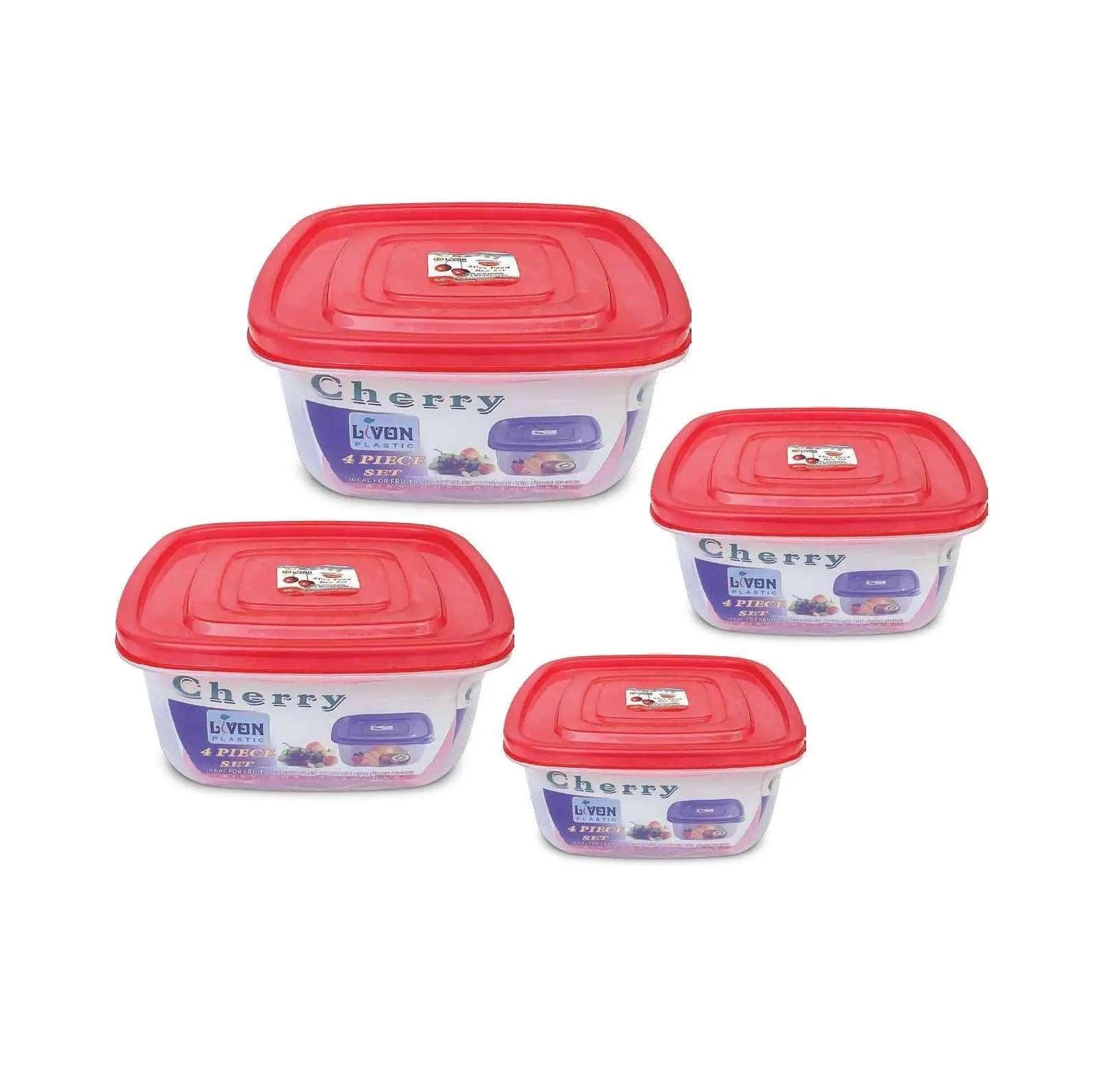 Food Container Cherry 3 Pcs Set - My Store